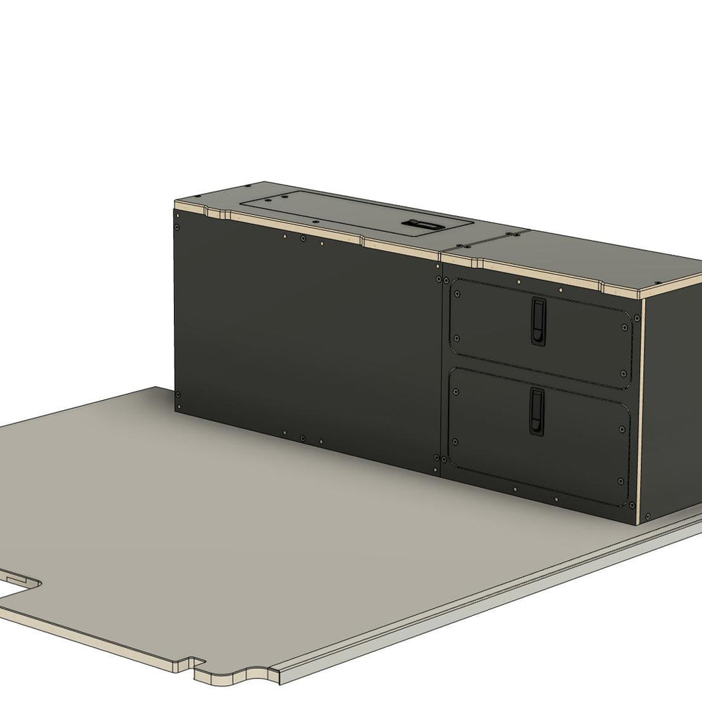 
                      
                        Alu-Cab ModCAP Mid Size Camper System - Front Utility Module - Passenger Side
                      
                    