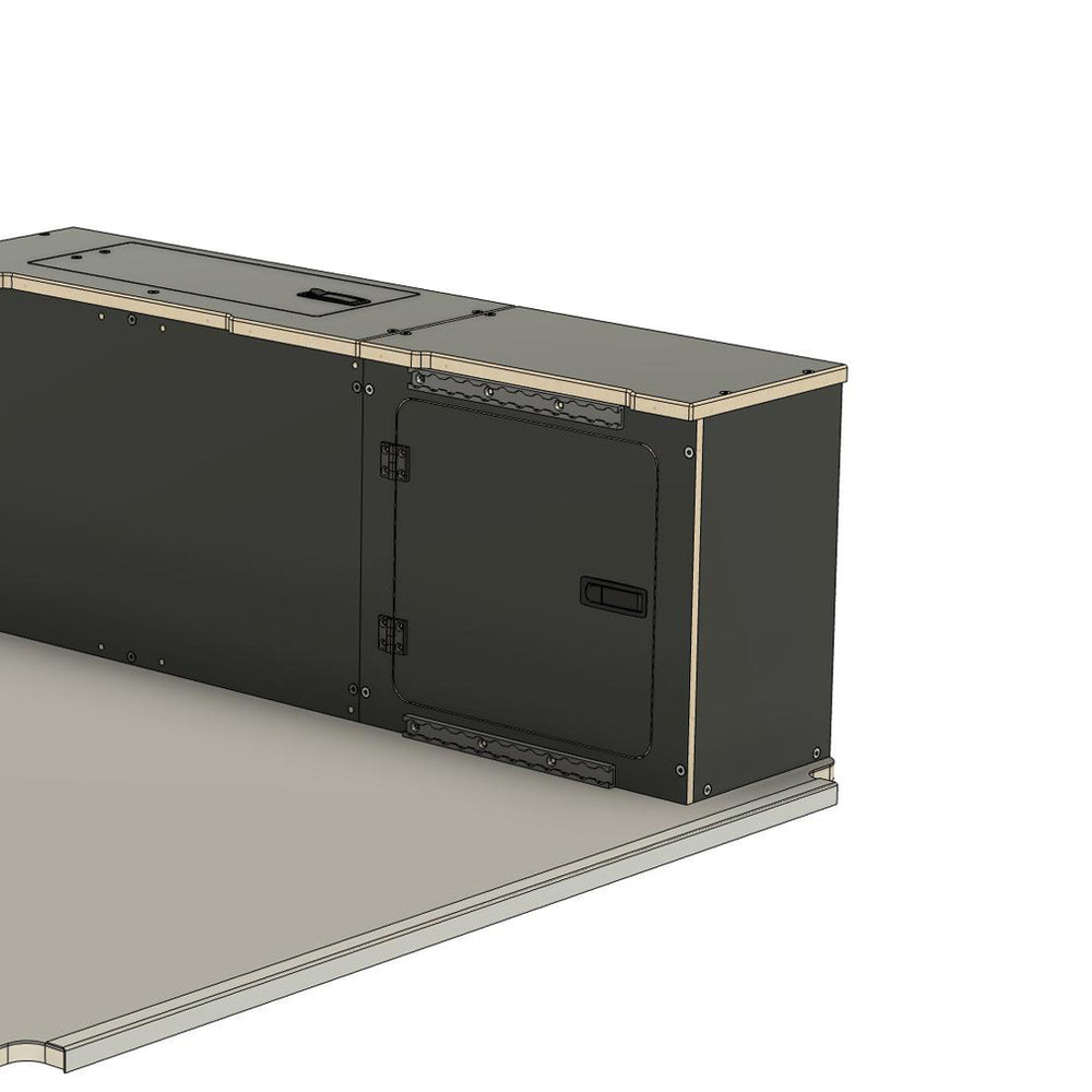 Alu-Cab ModCAP Mid Size Camper System - Rear Cab Module - Passenger Side